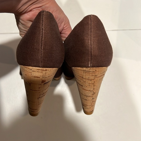 Rampage Size 8 Open Toe Heel 3.25” Front 0.5” Cork - Picture 13 of 13